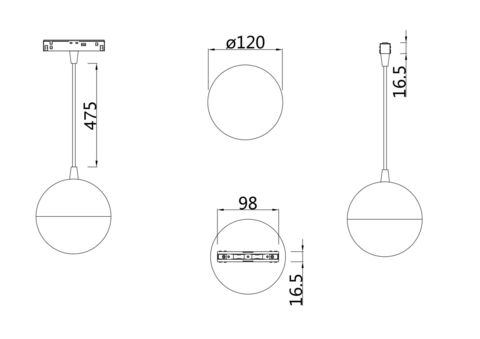 Трековый светильник Technical Kiat TR018-2-10W3K-W