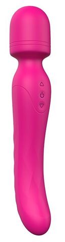 Ярко-розовый жезловый вибратор Heating Bodywand с нагревом - 23,2 см. - Dream Toys Vibes of Love 21780