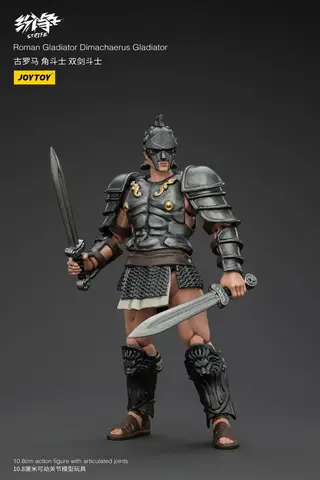 Фигурка Гладиатор Димахер масштаб 1/18 Roman Gladiator JoyToy