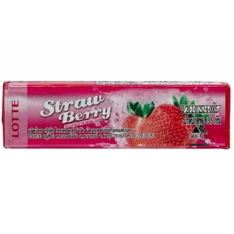 Жевательная резинка Lotte Strawberry с клубникой, 13,5 гр