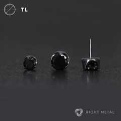 Flat Cubic Zirconia Black Б/Р