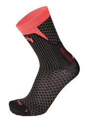 Премиальные носки Mico M1 Trail Run Black/Pink для бега