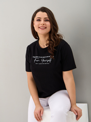 Футболка Фк-194/черный-надпись-п