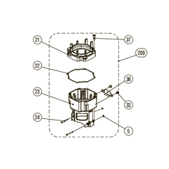 Запчасть №209 для HGSR. Камера сгорания в сборе