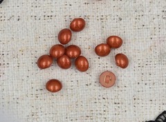 Пуговицы на ножке, d 11 мм, рыжий