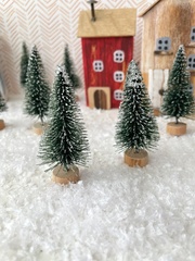 Елочки мини искусственные декоративные, 8 см, набор 10 шт.