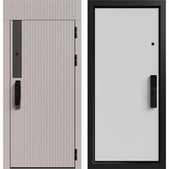 Купить Входная дверь Рейн 2 ЮР-36 латте ЮП-13 ZB белая