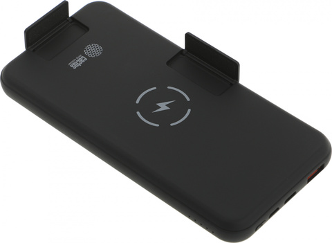 Мобильный аккумулятор Cactus CS-PBFSQT-10000 10000mAh 3A беспров.зар. черный