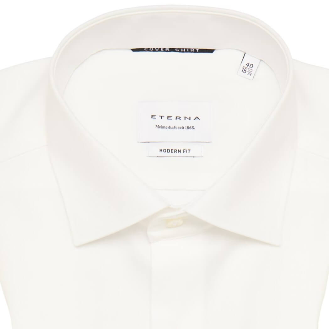 Сорочка мужская Eterna Modern Fit 8817-X18K-21 из твила кремовая
