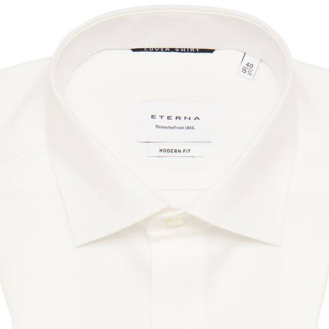 Сорочка мужская Eterna Modern Fit 8817-X18K-21 из твила кремовая