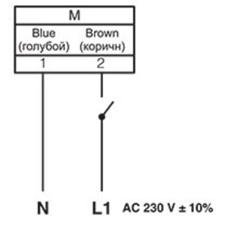 Электропривод Ровен RWF08-220 с возвратной пружиной
