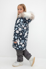 пальто  для девочки  ВК 38087/н/3 УЗГ