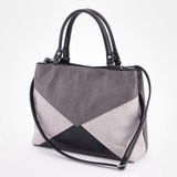 Сумка Саломея 1030 мульти итальянский серо-черный