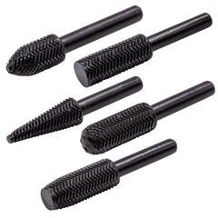 31-3-012 Набор рашпильных насадок стальных по металлу, 29х11, 29х11, 29х11, 29х11, 21,5х11, 5шт РемоКолор