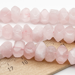 Розовый кварц бусины, размер около 6,8-8,5*9-10,5 мм, цена за набор 12-13 шт (1/4нити)