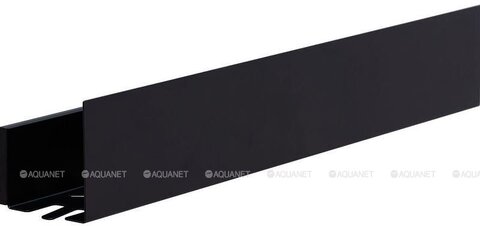 Aquanet 341533 Полка Магнум Н 500х120х100 с крючками цв. черный матовый (341533)