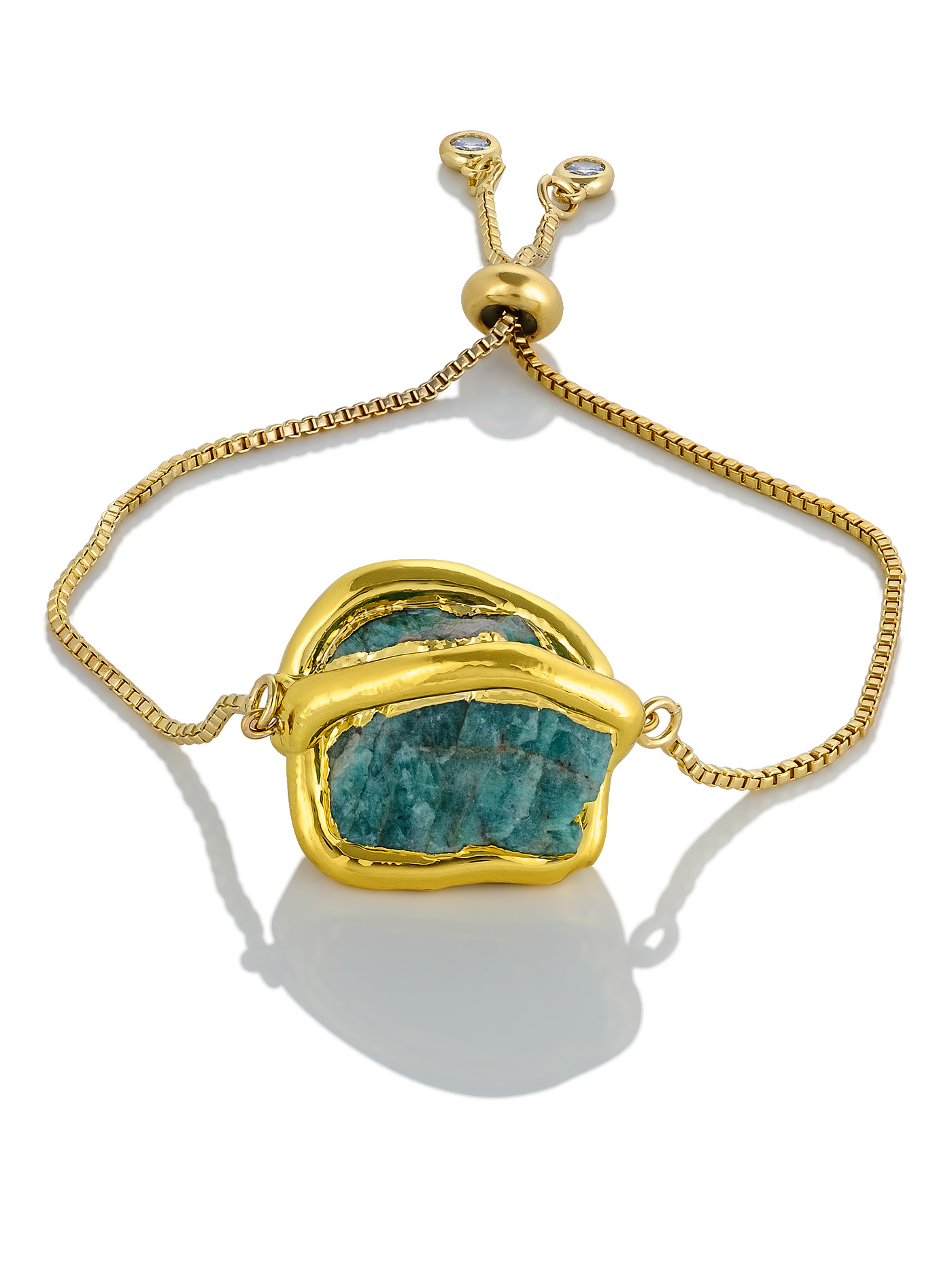 Бижутерный браслет с амазонитом