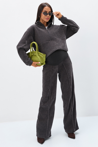 Костюм для беременных и кормящих 19619 графит