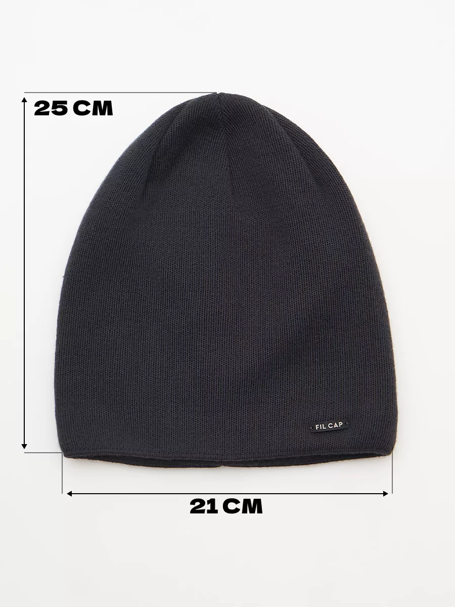 Шапка зимняя на флисе бини вязаная осень