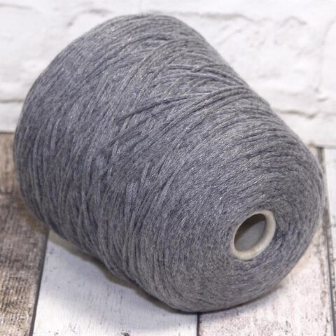 Мериносовый шнурок 230 LORO PIANA / SECRET SHINE серый с блеском