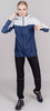 Ветро и водозащитная куртка с капюшоном Nordski Rain Moon Grey/Navy W