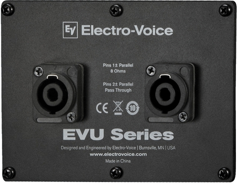 Electro-Voice EVU-CDNL4 накладная панель с двумя входными разъёмами NL4 (Speakon) для серии EVU