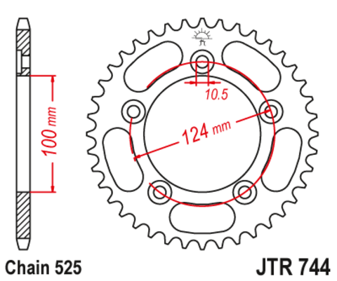 Звезда ведомая JTR744-38