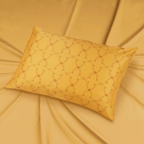 Наволочка 50x70 Mollen Узор желтая шелковая