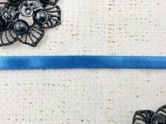 Лента атласная, ш. 0,5 см, тёмно-голубой