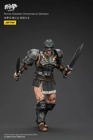Фигурка Гладиатор Димахер масштаб 1/18 Roman Gladiator JoyToy