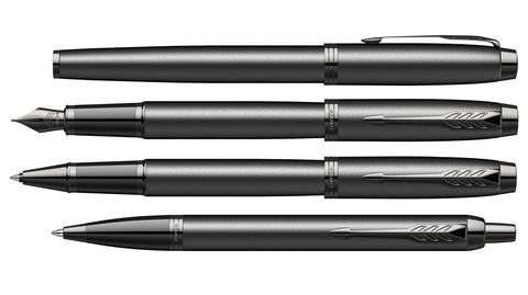 Ручка перьевая Parker IM Achromatic, Black BT, F (2127741)