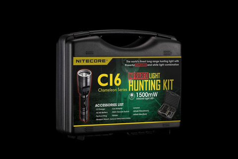 Фонарь ручной Nitecore CI6 Hunting Kit черный лам.:светодиод. 18650/CR123x1 (11458CI6)