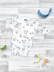 Боди Mjölk Овечки с длинным рукавом, уценка