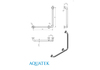 Aquatek POR-0000008 Поручень настенный Г-обр. 600*600 мм, L