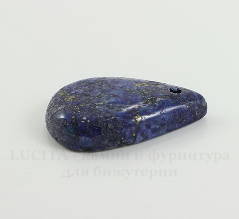 Подвеска Ляпис Лазурит (прессов., тониров) (цвет - темно-синий) 32,7х22,2х7,5 мм №155