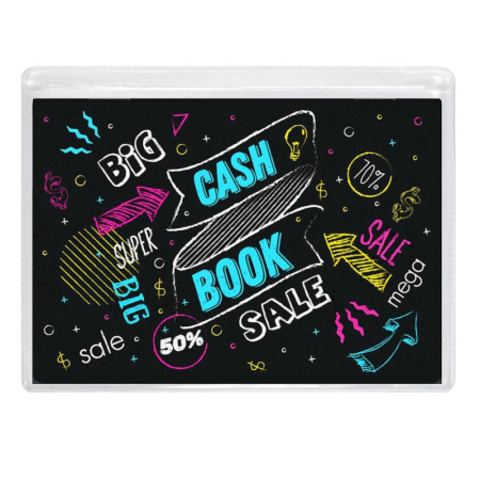 Книжка зап. 152х107 мм 32 л. (Феникс) Cash book ШОПИНГ, мягк., 2 скобы 58237