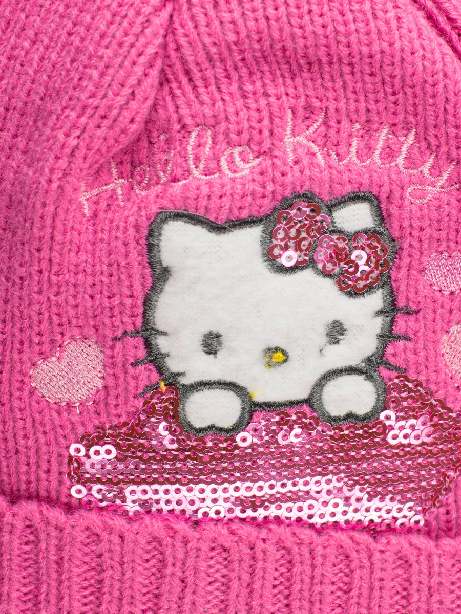 Шапочка Hello Kitty для малышки. Вязание крючком