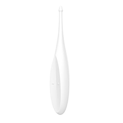 Белый вибромассажёр для точечной стимуляции Twirling Fun - Satisfyer 4009636