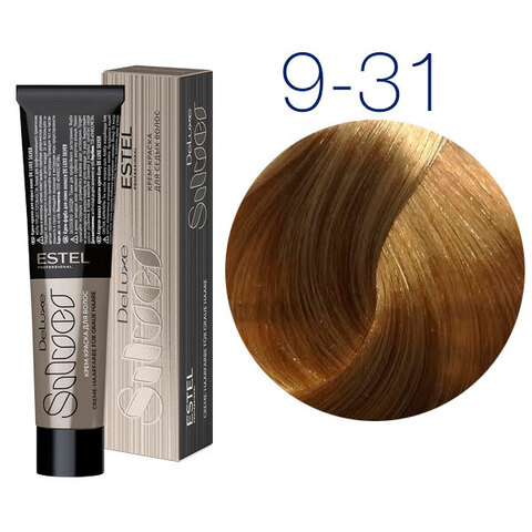 Estel Professional DeLuxe Silver 9-31 (Блондин золотисто-пепельный) - Крем-краска для седых волос
