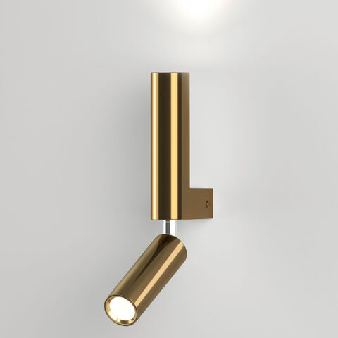 Настенный светодиодный светильник Pitch 40020/1 LED латунь