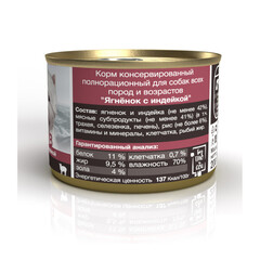 Blitz корм для собак всех пород (ягненок с индейкой) 200 гр