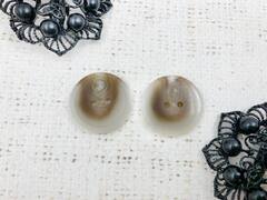 Пуговицы, d 2,5 см, 2 прокола, бежево-коричневый