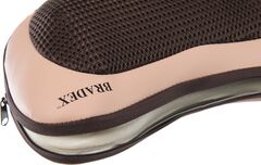 Массажная подушка с подогревом и разминающим массажем Шиацу, бежевая Bradex