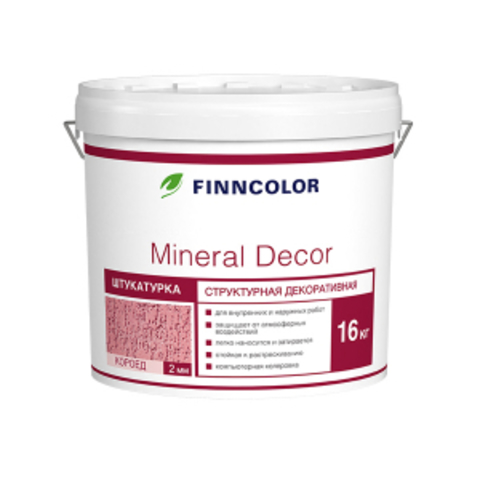 Finncolor Mineral Decor/Финколор Минерал Декор структурная декоративная штукатурка шуба 2,5 мм