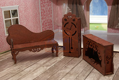 ЯиГрушка Гостиная (диван, камин, часы)(коричневый) арт. 59412