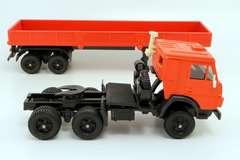 KAMAZ-5410 with semi-trailer red AREK Elecon Made in USSR 1:43