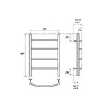 Полотенцесушитель электрический Point PN04156E П4 500x600 левый/правый, хром