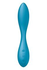 Синий гибкий вибратор Satisfyer G-Spot Flex 1 - 19,5 см. - 