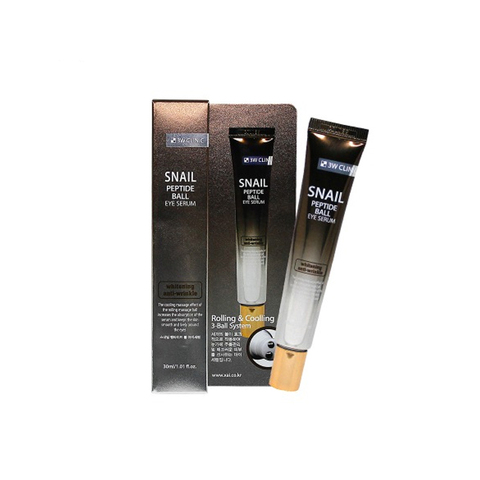 3W Clinic  Snail Peptide Eye Ball Serum Серум-массажер для глаз с пептидами и улиткой 30 мл