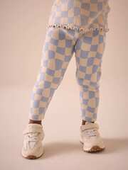 Легинсы для девочки Next E51-416, Белый, Голубой